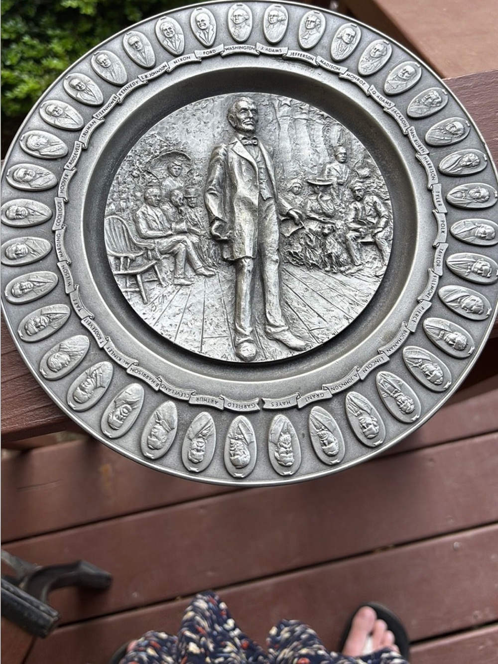 “American Presidents Historical Limited Edition” Abraham Lincoln Plate. 1/7500.
